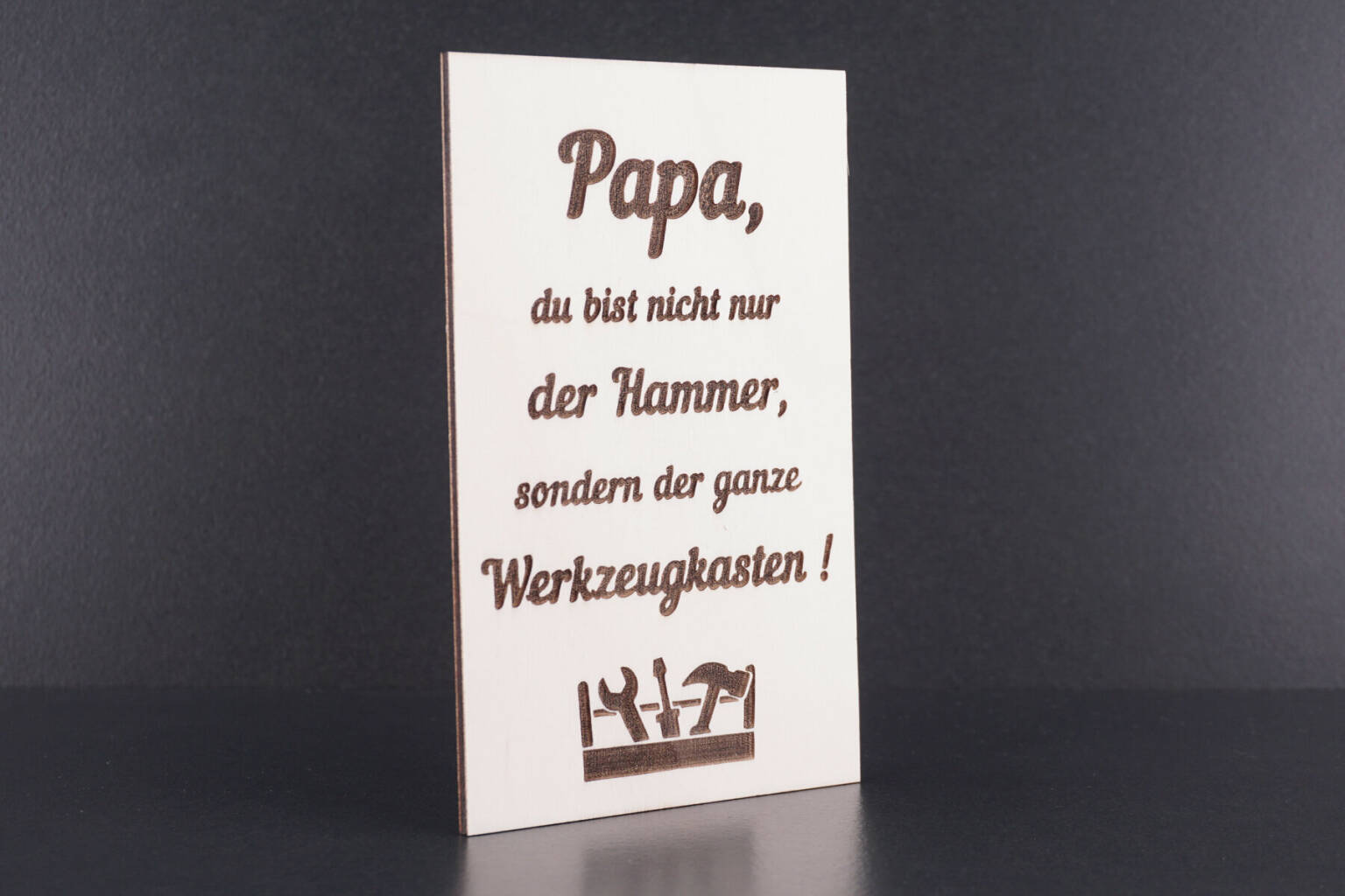 Tafel Spruch Werkzeugkasten Alles Laser